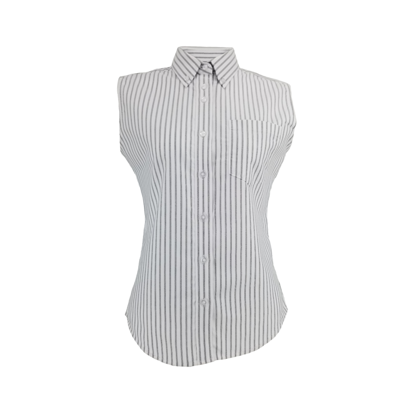 DK NAVY STRIPE SLEEVELESS SHIRTS