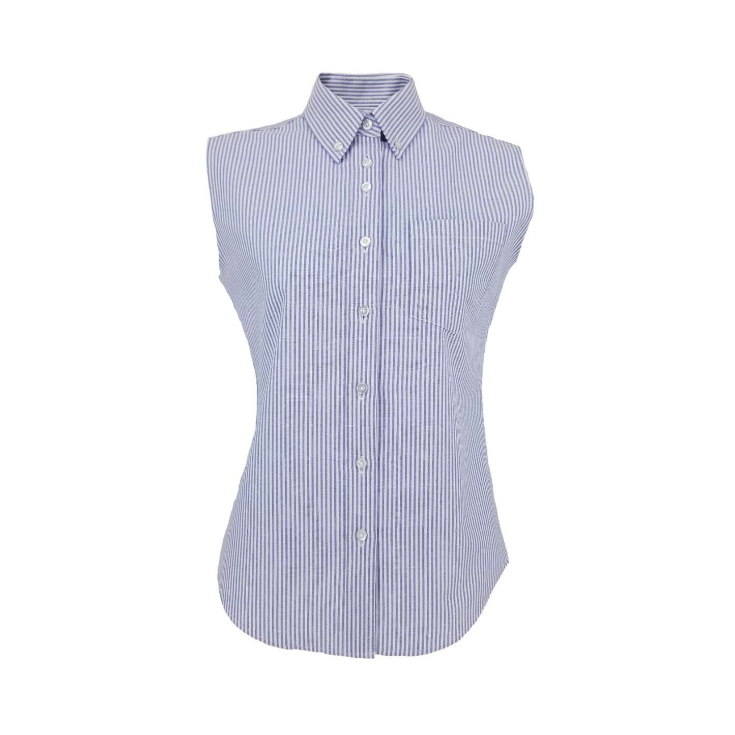 BLUE STRIPE SLEEVELESS SHIRTS