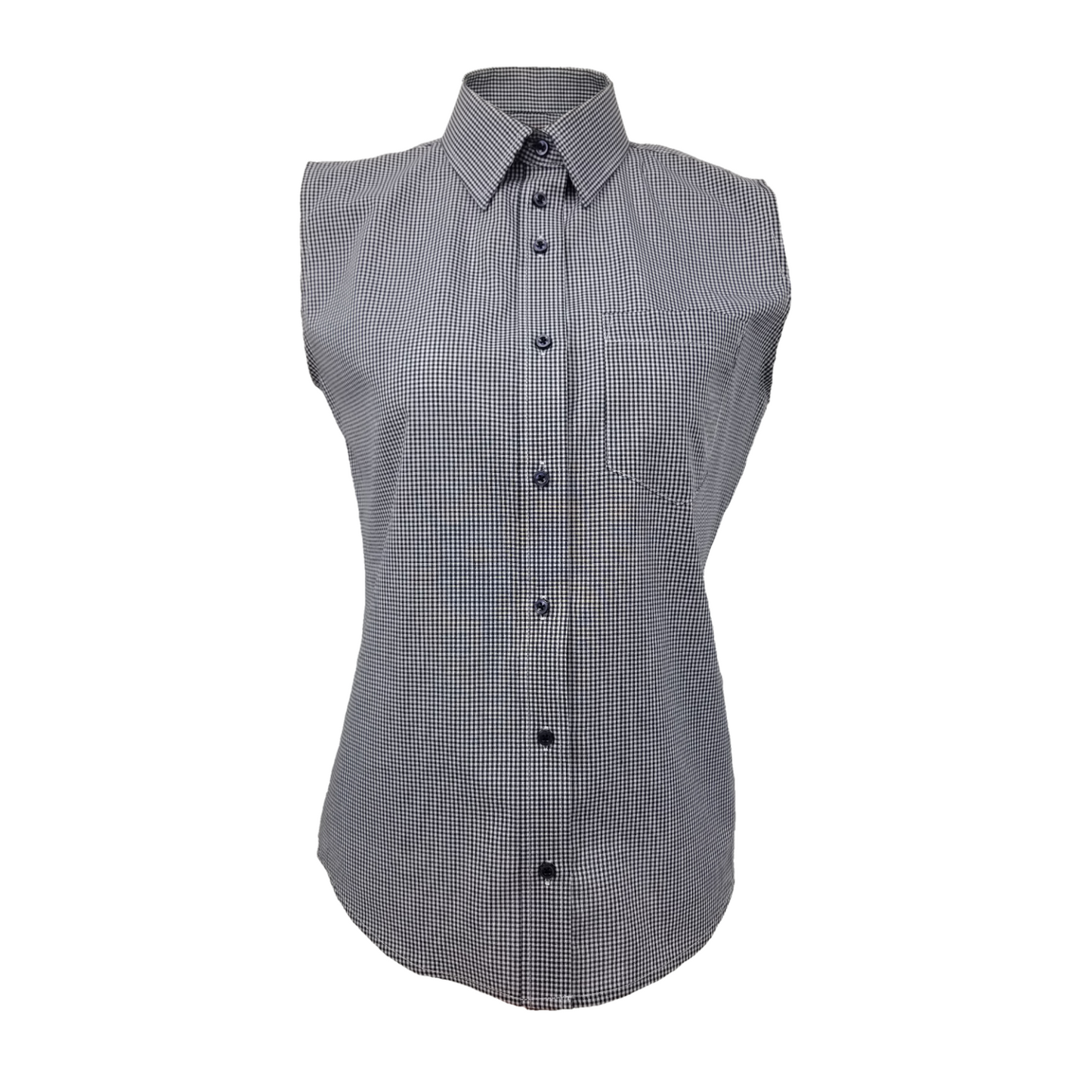 GINGHAM SLEEVELESS SHIRTS