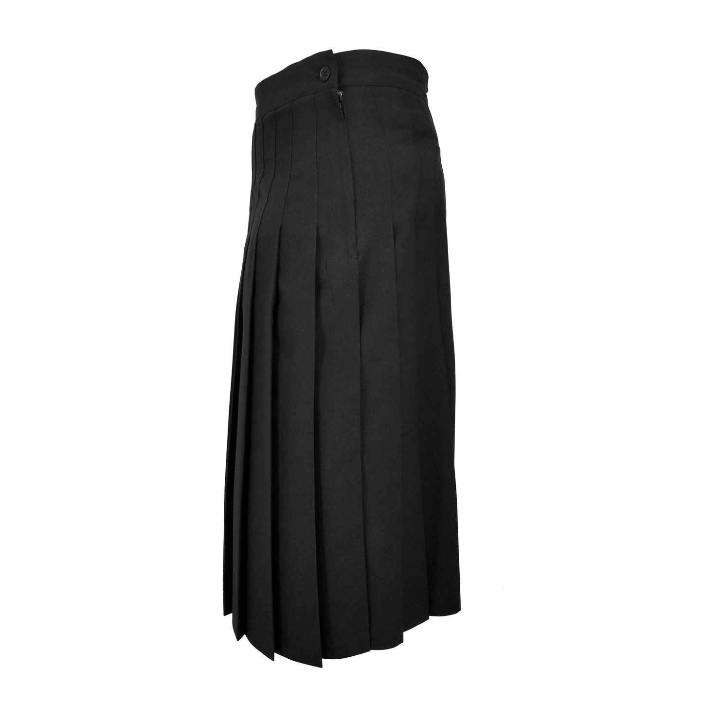 SEWN DOWN SKIRT-BLACK RAYON
