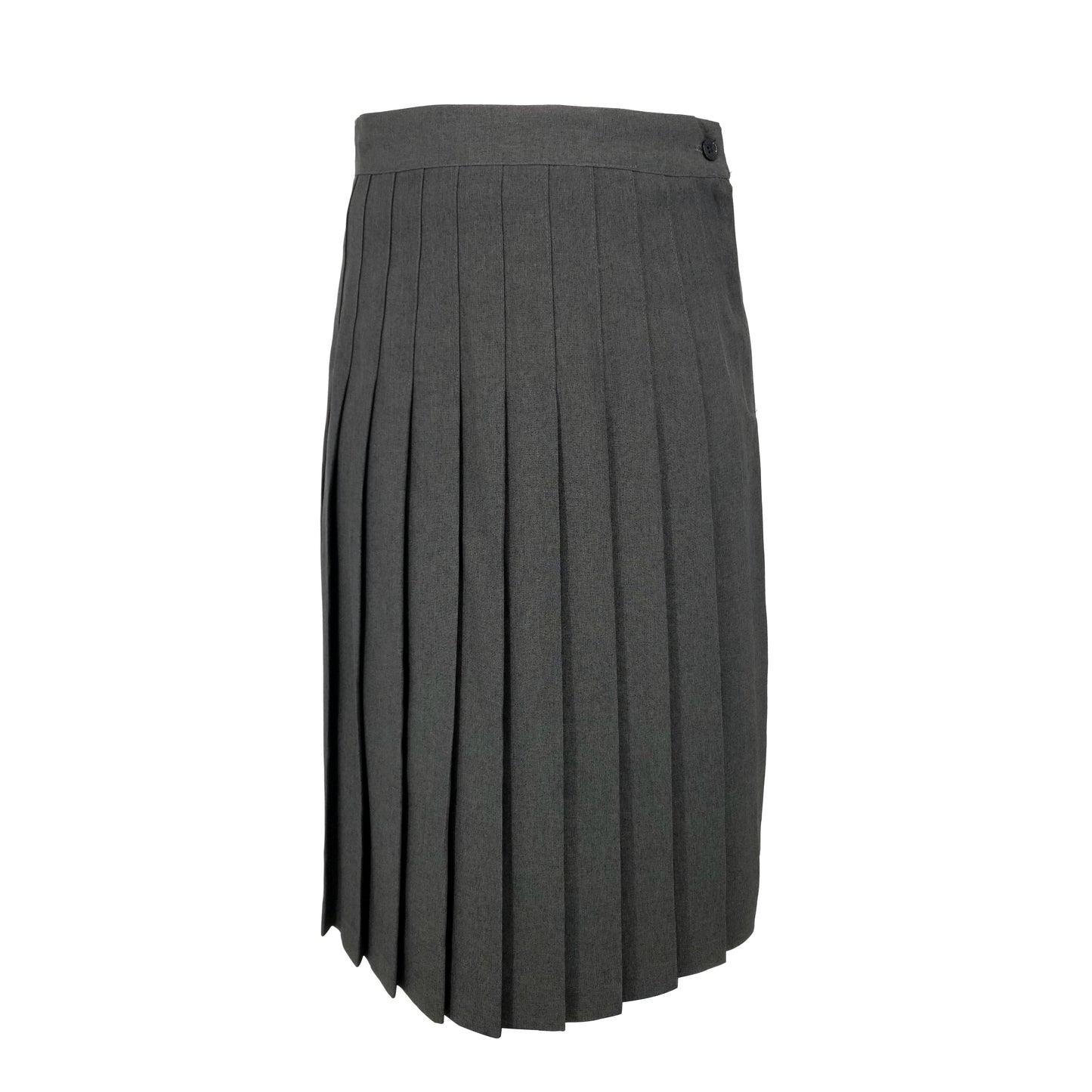SEWN DOWN SKIRT-GREY POLY