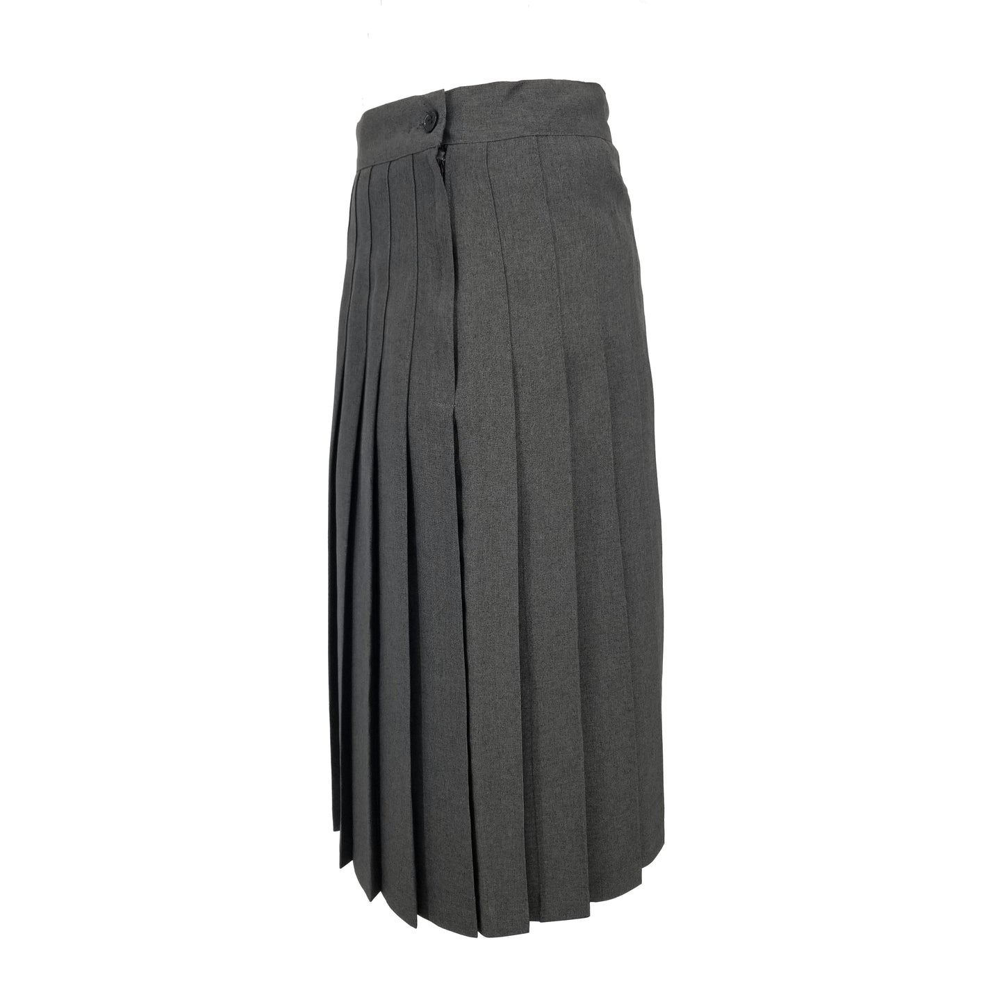 SEWN DOWN SKIRT-GREY POLY