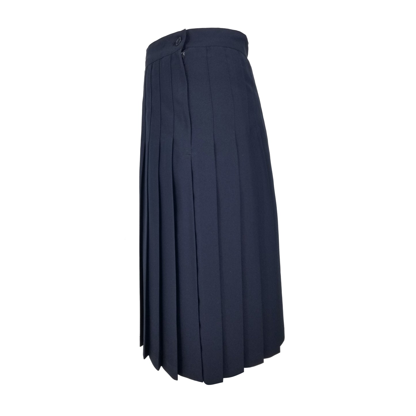 SEWN DOWN SKIRT-NAVY POLY