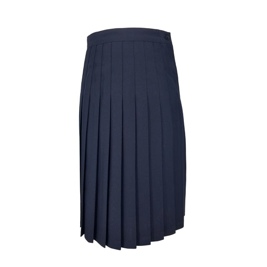 SEWN DOWN SKIRT-NAVY RAYON