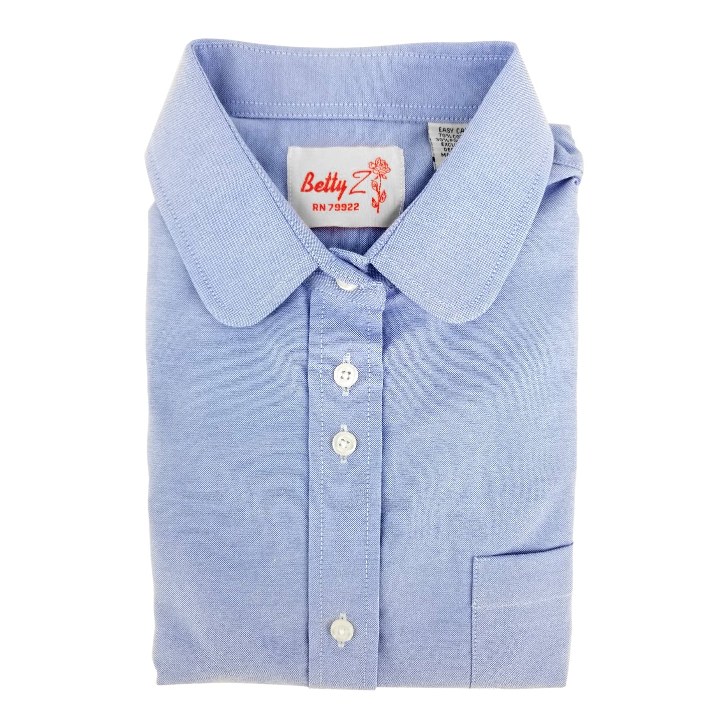 PLUS SIZE SHIRT-ROUND COLLAR