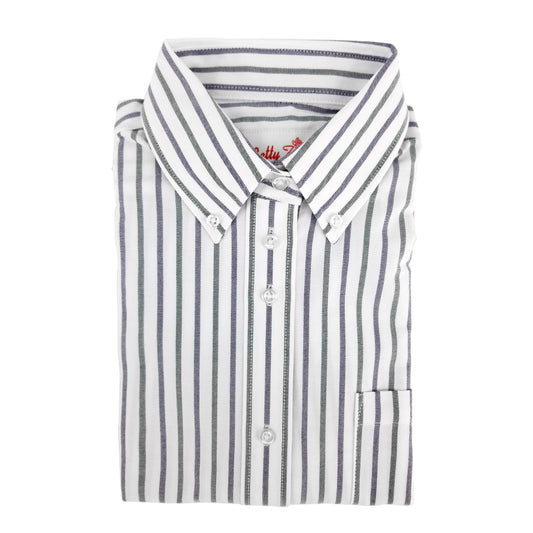 PLUS SIZE SHIRT-MULTI STRIPE