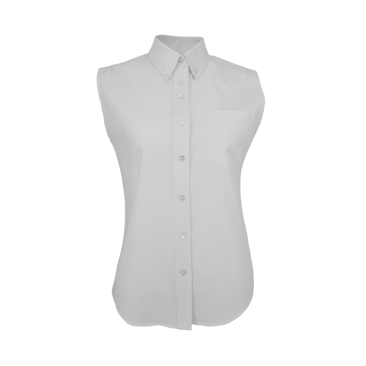 WHITE SLEEVELESS SHIRTS