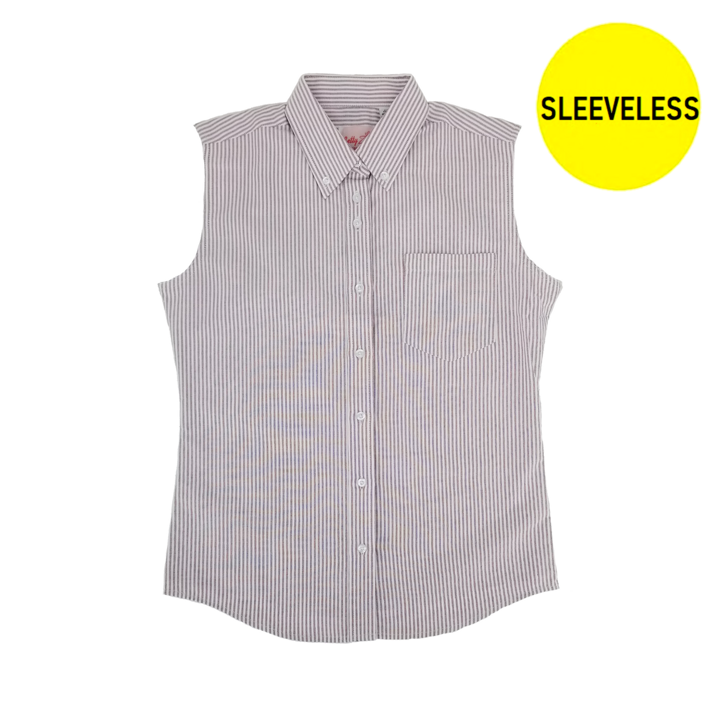 MAROON STRIPE SLEEVELESS SHIRTS