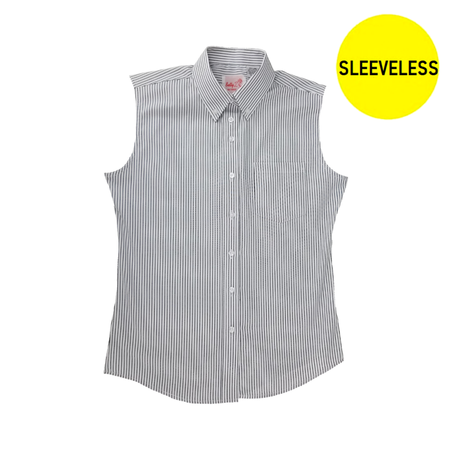 BLACK STRIPE SLEEVELESS SHIRTS