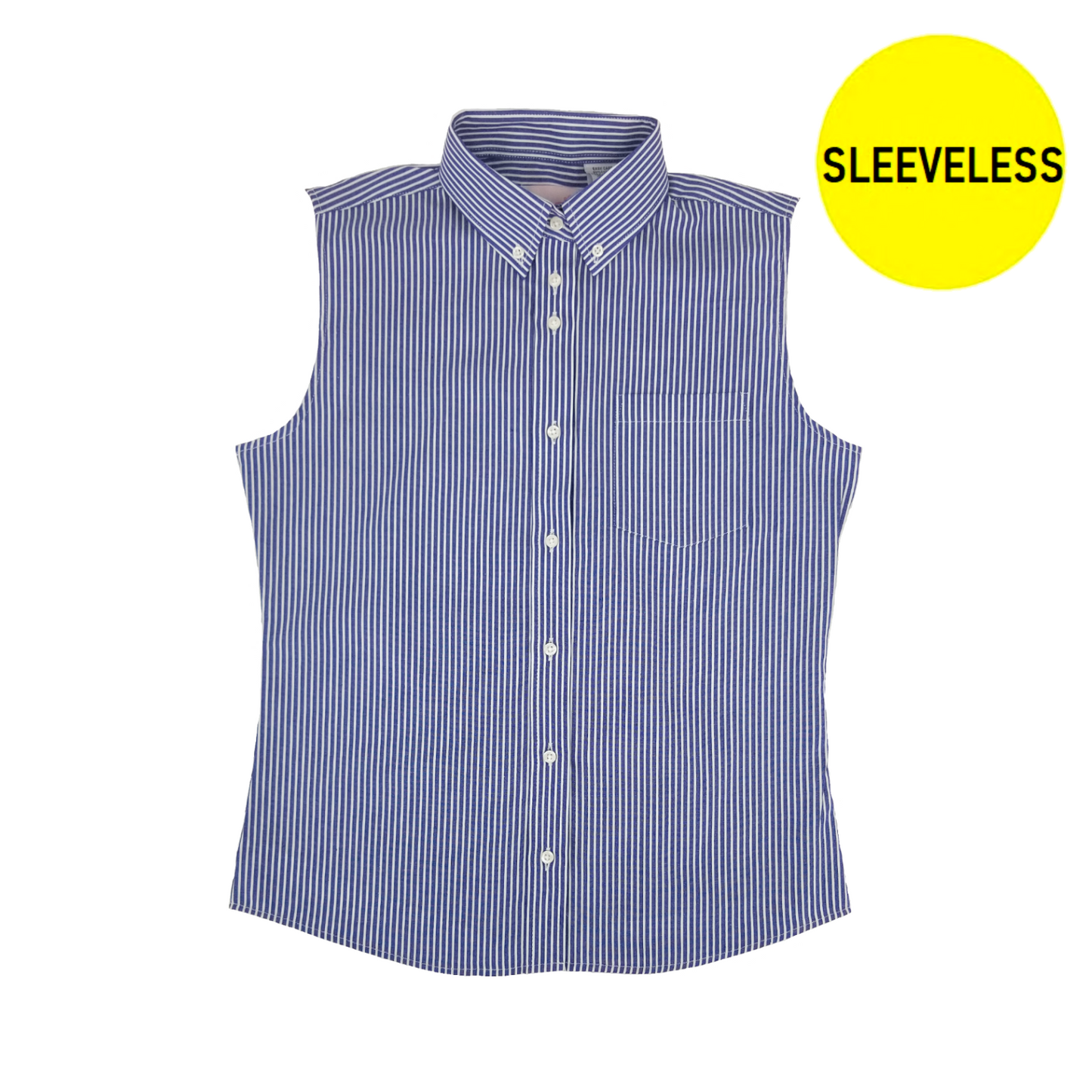 NAVY STRIPE SLEEVELESS SHIRTS