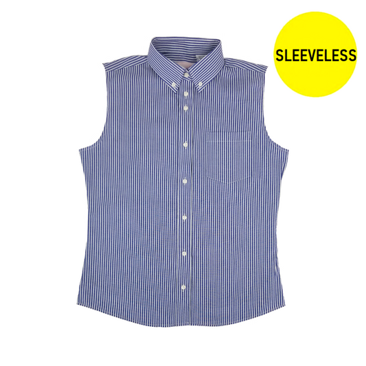 NAVY STRIPE SLEEVELESS SHIRTS