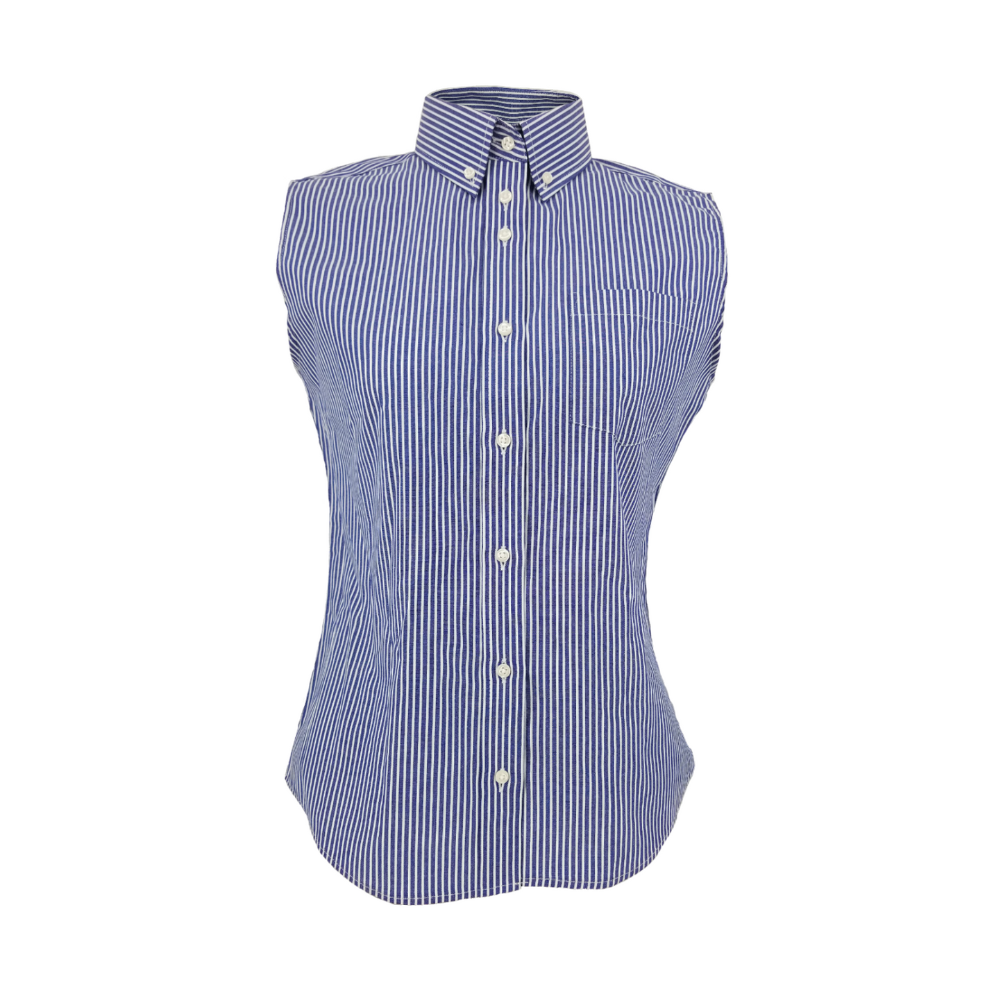 NAVY STRIPE SLEEVELESS SHIRTS