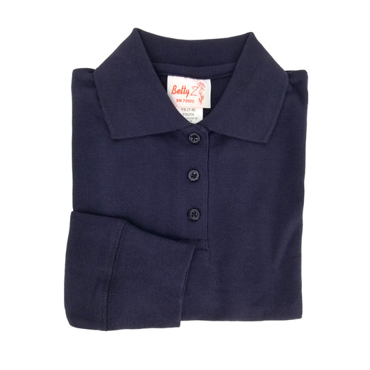 L/S POLO SHIRT-DARK NAVY