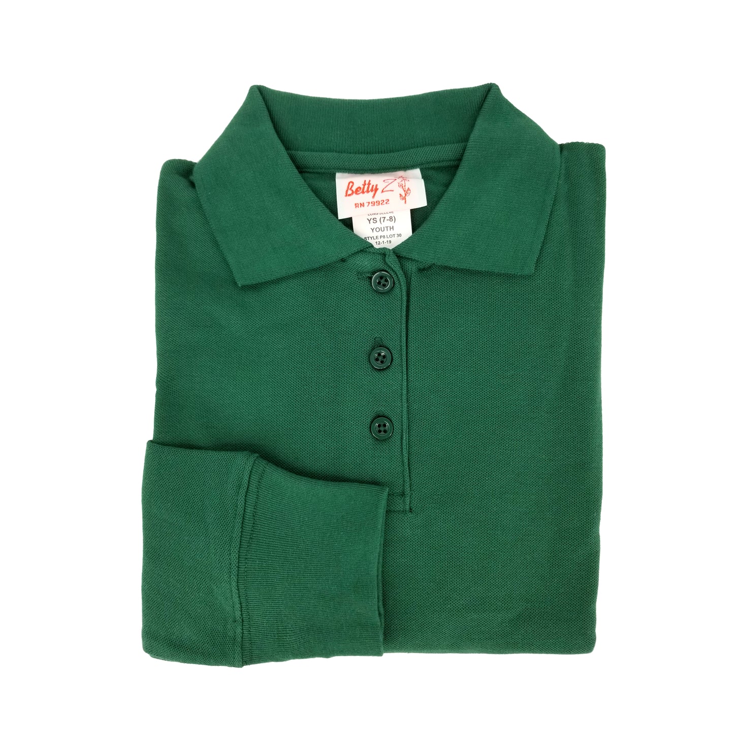 L/S POLO SHIRT-GREEN