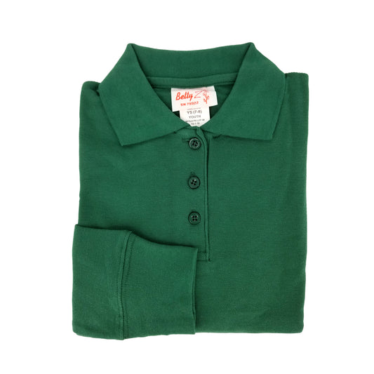 L/S POLO SHIRT-GREEN