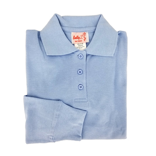 L/S POLO SHIRT-LT BLUE