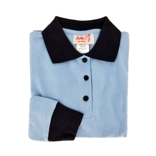 L/S POLO SHIRT-TWO TONE