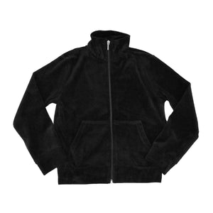 black zip velour